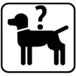 Pictogramm Hunde auf Anfrage