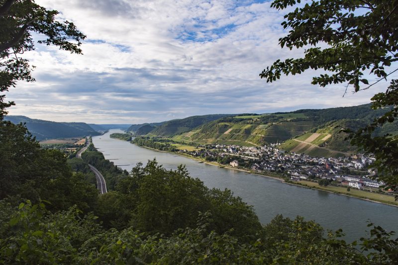 atemberaubender Ausblick auf den Rhein